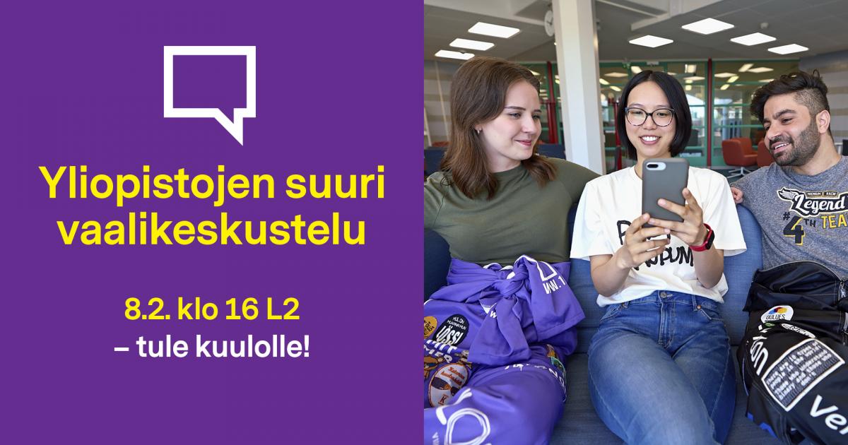 Yliopistojen Suuri Vaalikeskustelu Tule Seuraamaan Linnanmaan Yliopistojen Suuri Vaalikeskustelu Tule Seuraamaan Linnanmaan